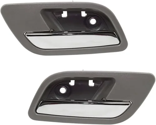 Miniatura 5 de Para Chevy Tahoe Manija de puerta interior trasera lado del conductor Bisel gris con palanca cromada 2007-2014 Trim:All Submodels