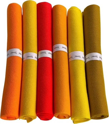 Miniatura 150 de FabricLA Hojas de fieltro acrílico para manualidades, cuadrados de fieltro precortados suaves de 4 x 4 pulgadas (3.9 in x 3.9 in), utiliza hojas