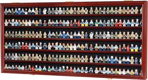 Miniatura 9 de DisplayGifts - Gabinete de exhibición de miniaturas de juguetes y minifiguras, marco para pared, soporte de pie, protección contra el polvo para 200