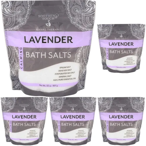 Miniatura 15 de Soothing Touch Bolsa de sales de baño de lavanda, 32 oz