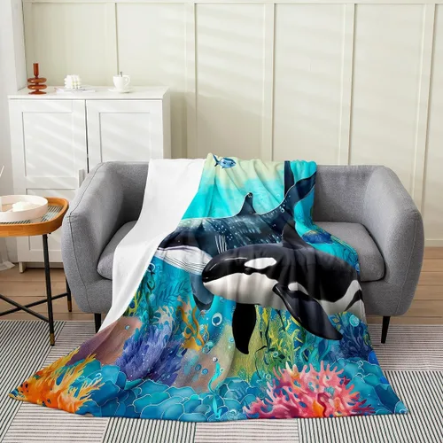 Miniatura 24 de Erosebridal Hammerhead Shark Flannel Blanket 40x50 Marine Life Fuzzy Plush Throw for Sofa Couch Hammerhead Shark Lover Gifts Ocean Sealife Fleece
