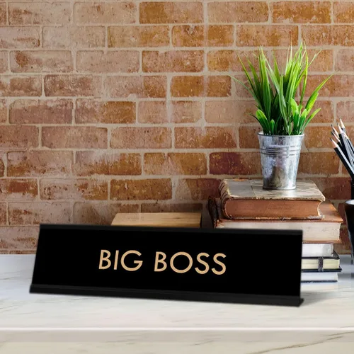 Miniatura 6 de Letrero de escritorio de Big Boss (2 x 8 pulgadas)
