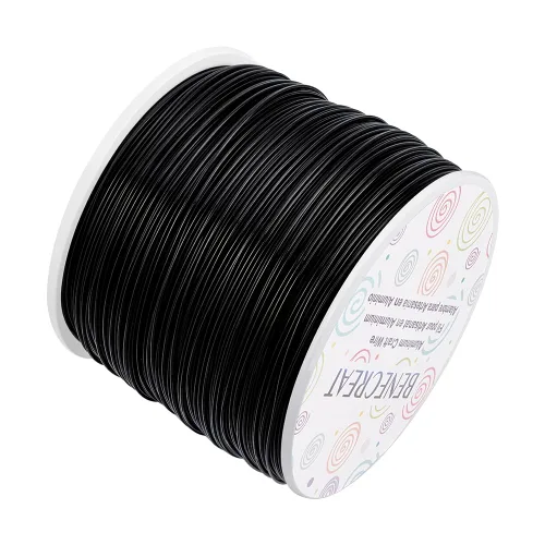 Miniatura 55 de BENECREAT -Alambre de aluminio para joyería de calibre 9, 55 pies, alambre metálico flexible para esculpir, ideal para manualidades de Halloween