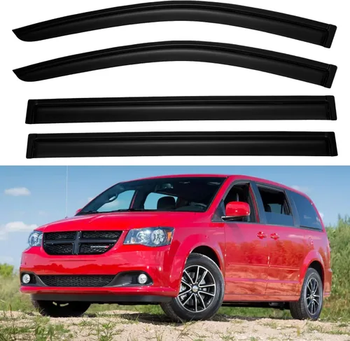 Miniatura 226 de YQAUTEC Viseras de Ventana Protectores de Lluvia para Honda Civic 2022 2023 2024 2025 2026, Deflectores de Viento de Ventilación de Ventana Fuera