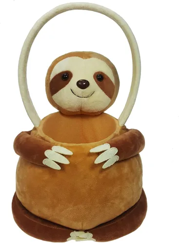 Miniatura 11 de Cesta de felpa de alpaca 3D, cesta de caza de huevos de Pascua, lindas cestas de felpa de animales para decoraciones de Pascua, suministros