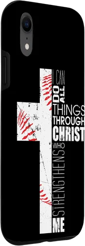 Miniatura 3 de iPhone XR Baseball Phone Cases Teen Boys Coaches Christian Cross Regalos Case