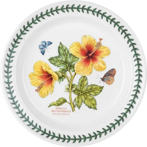 Portmeirion Plato de cena de jardín botánico exótico con motivo de hibisco