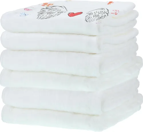 Preboun 6 Piezas Mantas de Tiro de Sublimación Gruesas de Felpa Suave Mullidas Manta Blanca en Blanco para Bricolaje Fotos de Sublimación