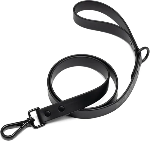 Mojo Pet Supply Hydro - Correa impermeable para perro, impermeable y sin olor, correa resistente para perro, 4 pies, fácil de limpiar, color negro