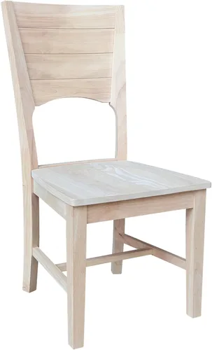 Miniatura 8 de IC INTERNATIONAL CONCEPTS Canyon Collection - Juego de dos sillas de madera maciza sin terminar