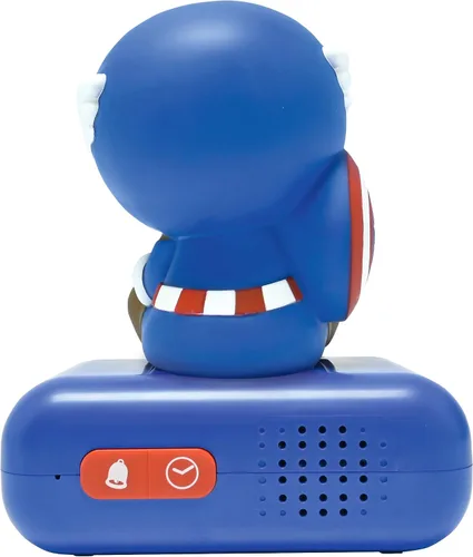 Miniatura 7 de LEXiBOOK, Vengadores de Marvel, Reloj despertador con luz nocturna de Los Vengadores, Sonidos y melodías, Pantalla LCD retroiluminada, Luminoso