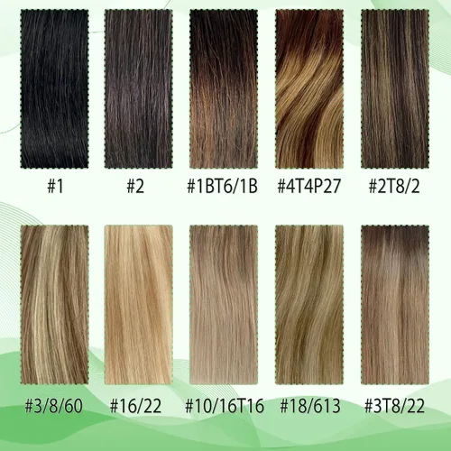 Miniatura 4 de Extensiones de cabello humano con pinzas, 12 pulgadas, extensiones de cabello humano real con pinzas, 2.47 onzas, 5 unidades, color marrón dorado a