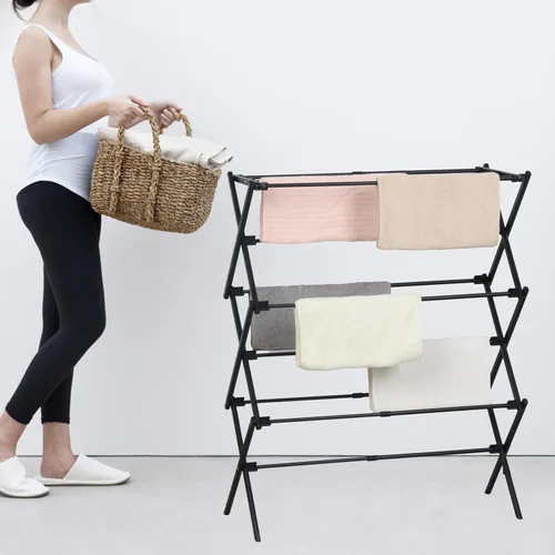 Miniatura 6 de ZOES HOMEWARE Tendedero de ropa Tendedero plegable de ropa para lavandería Secadores portátiles plegables pequeños para lavandería Uso