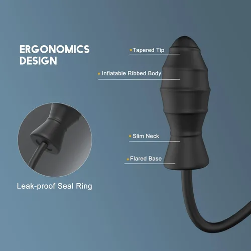 Miniatura 5 de Tapón anal inflable de silicona expandible.