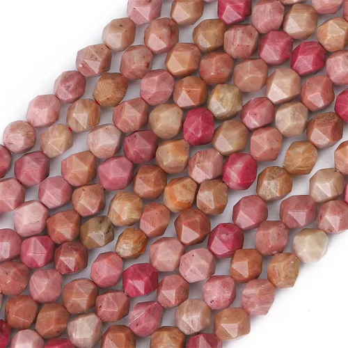 Miniatura 12 de BEADIA Cuentas redondas de facetas de piedra natural de amazonita de 6 mm para hacer joyas, tira de 36 cm