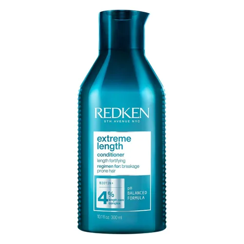 Redken Extreme Length Biotin Conditioner For Longer Hair – Promotes Healthy Hair Growth, Strengthens & Detangles Damaged Hair, Infused With Biotin &