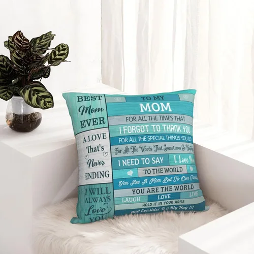 Miniatura 3 de Regalos para mamá, fundas de almohada de 18 x 18 pulgadas, regalos de cumpleaños para mamá de hija/hijo, ideas de regalo para mamá para aniversario