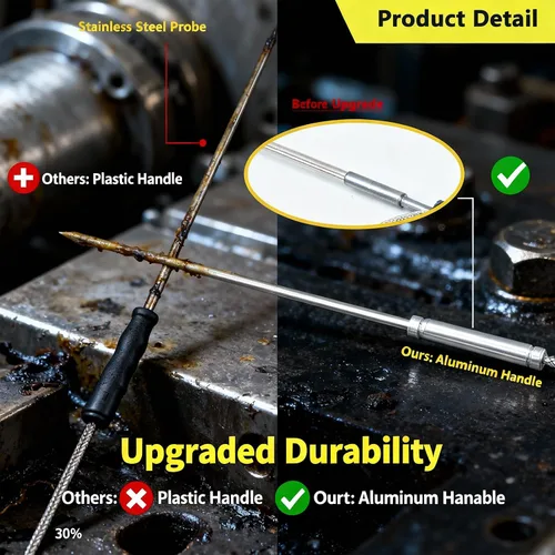 Miniatura 5 de Sonda de termopar tipo K 50360-K Tipo K Sonda de termopar de horno -40°F a 1112°F Reemplazo para hornos comerciales domésticos termopar Tipo K Sonda