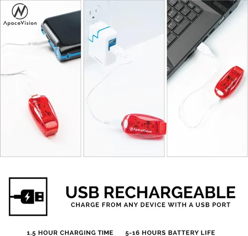Miniatura 4 de Paquete de 2: luces LED de seguridad + chalecos reflectantes