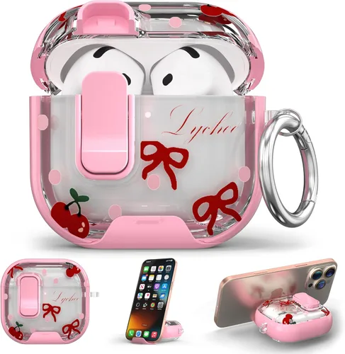 Miniatura 17 de Maxjoy Funda para AirPods 4, funda transparente para AirPod de 4ª generación, funda protectora suave y linda flor para AirPod 4 para mujeres