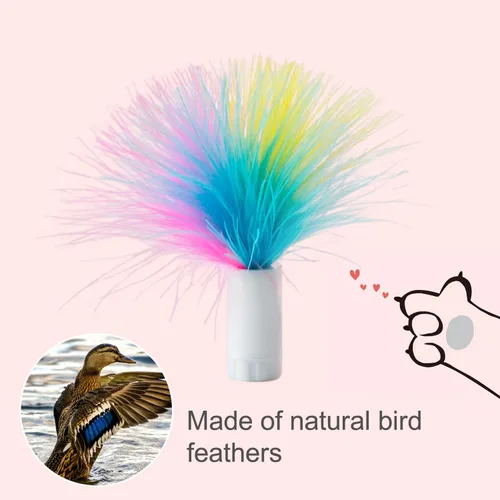 Miniatura 6 de ORSDA 6 PIEZAS Plumas de Repuesto SOLAMENTE Juguetes Interactivos para Gatos