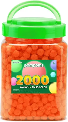Miniatura 43 de Eppingwin 90 PCS Pompones Multicolores, Pompones Suaves de 1.5 Pulgadas para Manualidades, Colores Surtidos Pompones Grandes para Artes