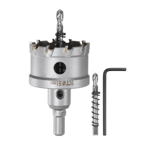 Miniatura 36 de HARFINGTON Cortador de carburo de sierra de agujero de metal de 0.472 in / 0.47 pulgadas de diámetro para acero inoxidable, metal, aleación