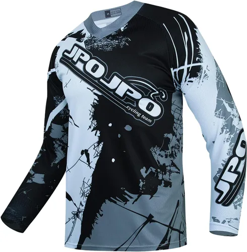 Hotlion Camiseta de motocross para hombre, camiseta de motocross, camiseta de ciclismo de manga larga