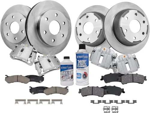 Miniatura 77 de Detroit Axle - Rotores de freno para Nissan NV2500 NV3500 NV1500 NV1500 2012-2021, repuesto de rotores de freno de disco: rotor delantero de 14.17