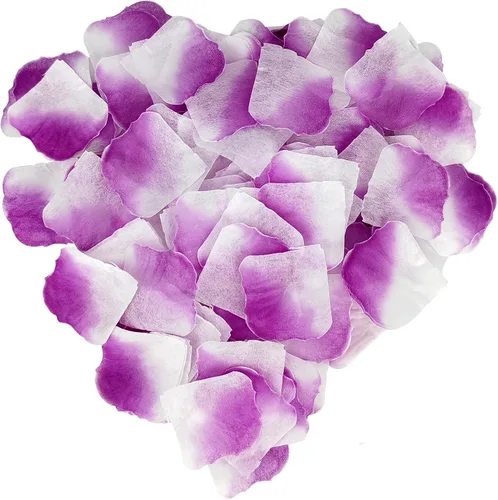Miniatura 13 de JHFGJGH 500 Piezas Pétalos de Rosa Negros Exquisitos, Pétalos de Rosa de Seda de Imitación, Pétalos de Flores Artificiales para Noches Románticas