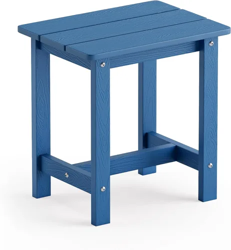 Miniatura 18 de LUE BONA - Mesa auxiliar para exteriores, mesa pequeña de exterior HDPS, mesa auxiliar Adirondack, mesa auxiliar de exterior para patio, porche