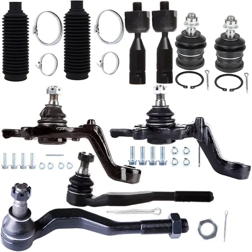 Juego de 10 piezas con extremo de barra de acoplamiento exterior delantera con rótula de arranque para Toyota para Tacoma 1995 1996 1997 1998 1999