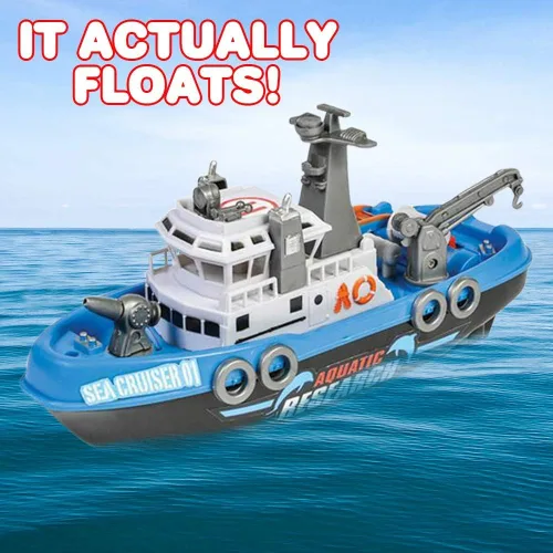 Miniatura 2 de ArtCreativity Barco de investigación acuática, barco de juguete a pilas para niños, flotadores en el agua, bañera flotante y juguete de piscina