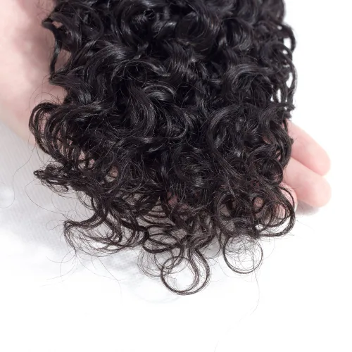 Miniatura 6 de Amella cabello brasileño rizado. 1 paquete, 8A, 100% sin procesar, extensiones de cabello virgen rizado brasileño de 3.17 – 3.35 onzas/mechón
