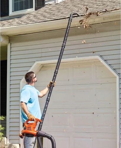 Miniatura 3 de BLACK+DECKER Accesorio para limpieza de canalones para soplador, conexión rápida (BZOBL50)