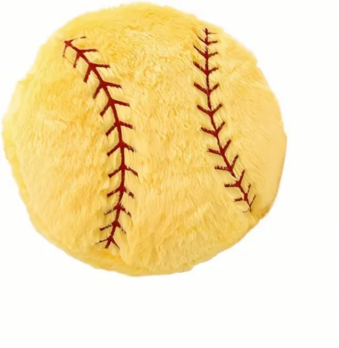 Miniatura 13 de Almohada Deportiva de Béisbol Suave y Esponjosa Cojín Decorativo Juguete, 14" Juguetes de Peluche de Béisbol Deportivo Duraderos, Juguetes