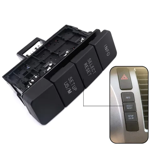 Mod del interruptor de información del monitor de unidad para Toyota Tundra 2007-2013, Sequoia 2008-2013 Reemplazar 84977-0C020