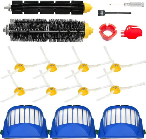 Kit de piezas de repuesto y accesorios compatible con iRobot Roomba 692 694 676 675 695 677 671 655 645 690 680 660 650 620 614 610 635 595 564