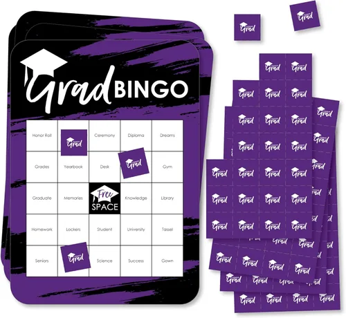 Miniatura 6 de Big Dot of Happiness Blue Grad - Best is Yet to Come - Tarjetas de bingo y marcadores - Juego de bingo en forma de fiesta de graduación azul real