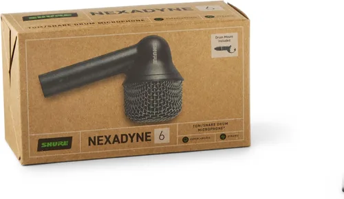 Miniatura 11 de Shure Nexadyne 6 Micrófono para Tom/Caja con Tecnología Revonic - Micrófono Dinámico Supercardioide para Rendimiento Profesional, Aislamiento