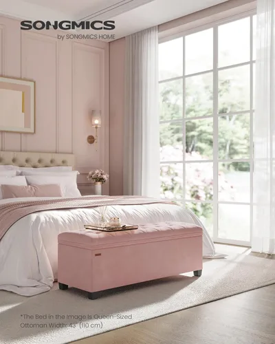 Miniatura 2 de SONGMICS Velvet Storage Ottoman Bench