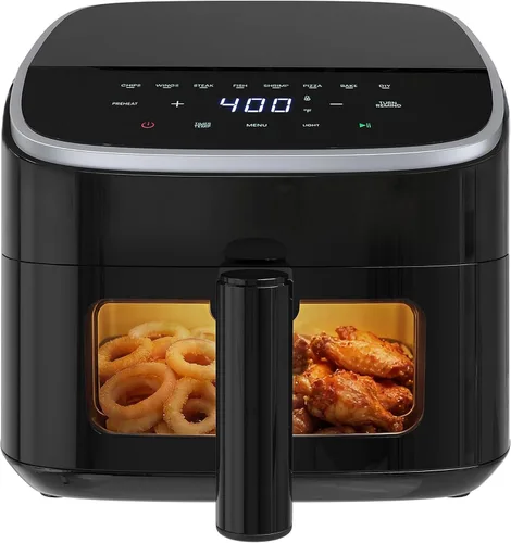 Miniatura 13 de Freidora de aire de 6.34 cuartos con ventana transparente, horno freidora de aire 12 en 1, freidora de aire cuadrada, freír con aire, asar, Nuevo