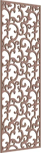 Miniatura 48 de Wheatland Paneles de pared decorativos de madera con calado, 9 3/8 pulgadas de ancho x 24 3/8 pulgadas de alto x 1/4 de alto, nogal