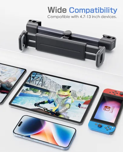 Miniatura 6 de Paquete de 2 Soportes para Tablet y iPad para Coche, Soporte para Tablet en el Asiento Trasero, Soporte para Teléfono, Compatible con iPad