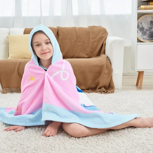 Miniatura 4 de Toallas de baño para niños, toalla para niños con capucha para playa, baño, piscina, toallas de natación de 30 x 50 pulgadas, tamaño grande, ultra