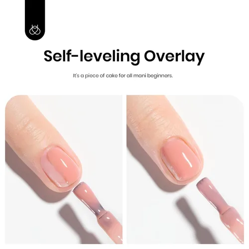 Miniatura 3 de Beetles - Esmalte de uñas en gel base color nude, 15 ml, base de goma 5 en 1, marrón neutro claro, punta francesa, esmalte de uñas en gel Base