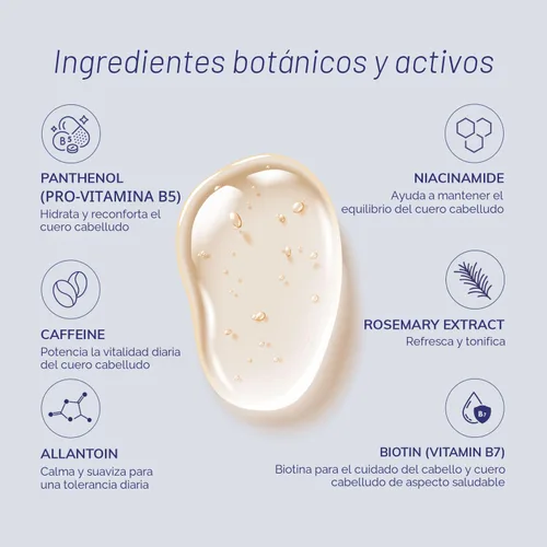 Miniatura 5 de Sérum Roll On para el crecimiento del cabello con romero, cafeína y biotina, ayuda a apoyar el cabello de aspecto más completo, limpia el suero