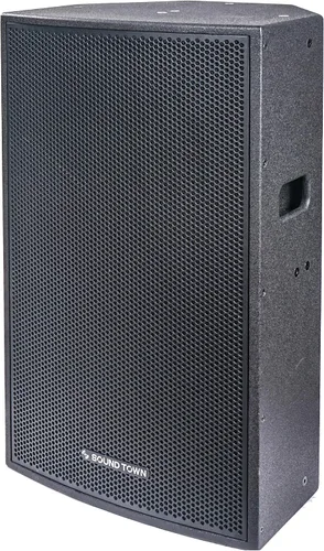 Miniatura 3 de Sound Town CARME Series - Altavoz profesional PA DJ de 2 vías de 15 pulgadas, 800 W, negro con controlador de compresión, madera contrachapada