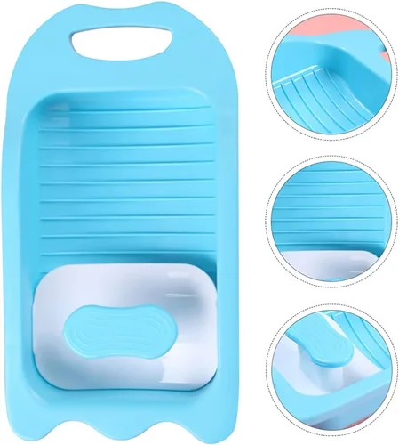 Miniatura 8 de DOITOOL Lavabo para lavar a mano ropa, mini tabla de lavado a mano Tabla de lavado de plástico antideslizante Lavabo de limpieza