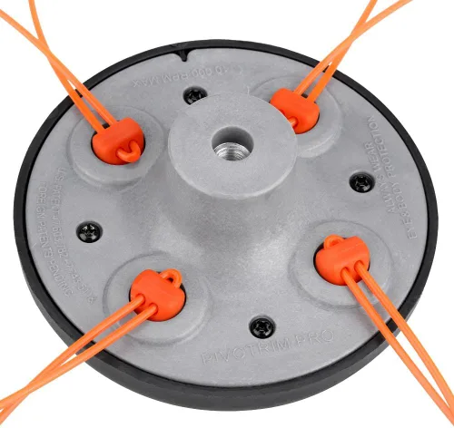 Miniatura 5 de Cabezal de recortadora de cuerda de 4 líneas, reemplazo de accesorio de recortadora de cuerdas, universal para rosca M10 x 1.25